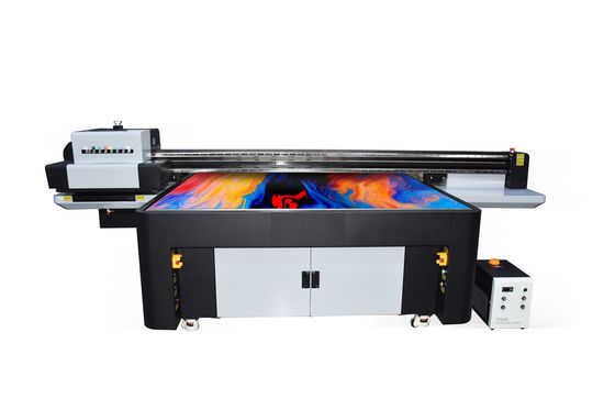 Impressora de fita de precisão Impressora de tinta UV LED Impressão de tinta dupla cor branca Modo de óleo leve 1800x1000mm Dimensão de impressão