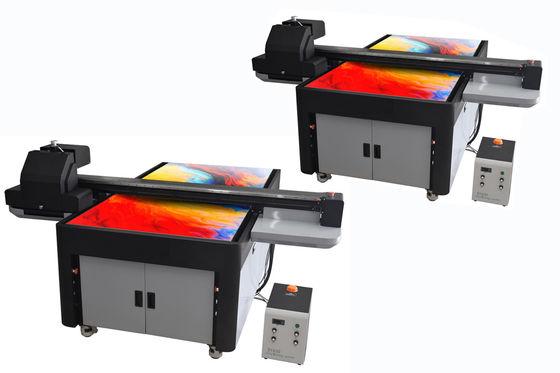 2 cabeças de impressão impressora UV de grande formato máquina de impressão de sinal profissional com tinta UV LED