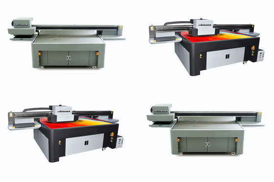 W CMYKLCLM Tinta de óleo leve cor Impressora UV de grande formato 4130 X 2000 X 1300mm Dimensão do equipamento para impressão