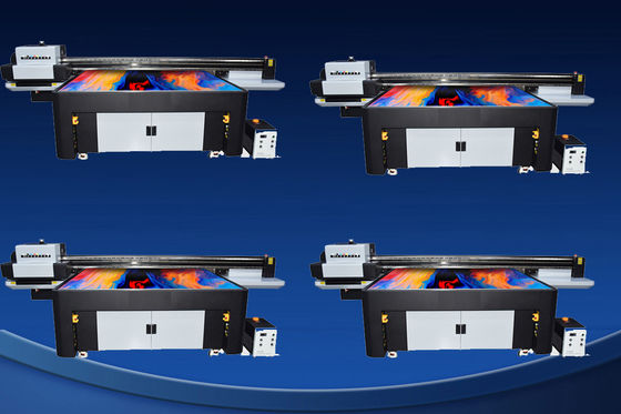 Impressora de tela plana UV para o seu negócio 4130 X 2000 X 1300mm Dimensão do equipamento e cores de tinta magenta