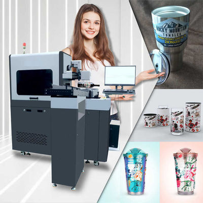 Longo de impressão personalizável 10-270 mm Impressora UV cilíndrica para objetos cilíndricos até 300 mm de diâmetro e 600 mm de comprimento