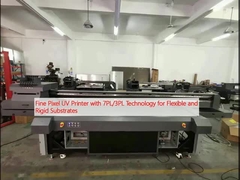Impressora UV de pixels finos com tecnologia 7PL/3PL para substratos flexíveis e rígidos